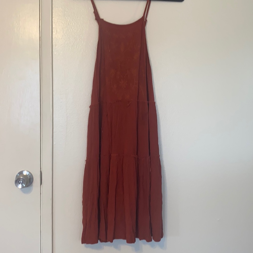 Boho Summer Dress- Burnt Orange